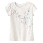 Girls 4-8 Sonoma Goods For Life&trade; Slubbed Sequin Tee, Girl's, Size: 4, White Oth