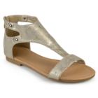 Journee Collection Bevin Women's Sandals, Size: 8.5, Gold