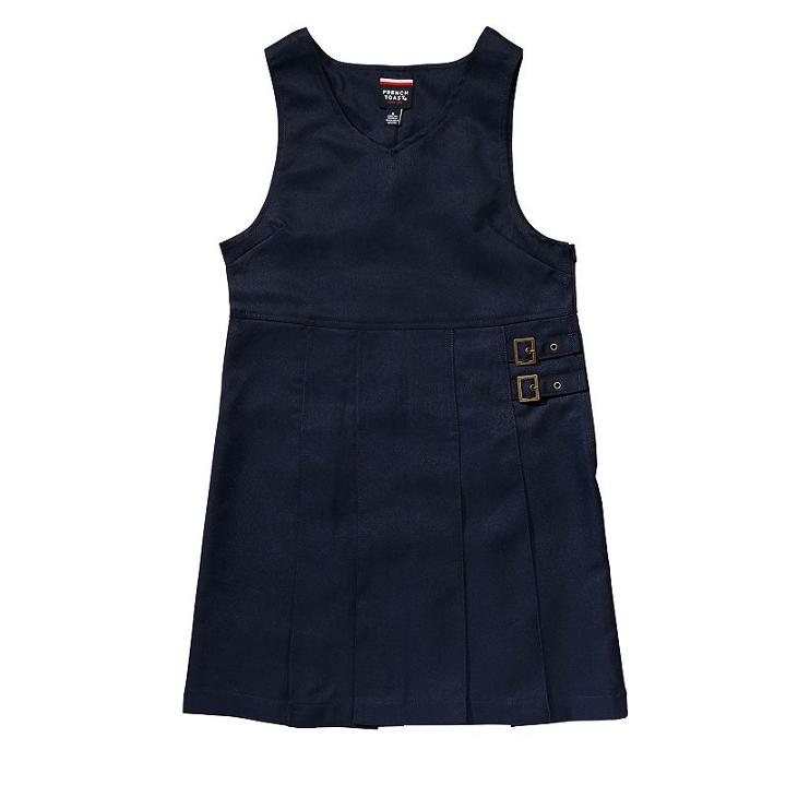 Girls 4-20 French Toast School Uniform Double Buckle Jumper, Girl's, Size: 6x, Blue (navy)