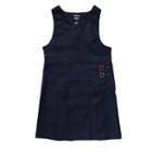 Girls 4-20 French Toast School Uniform Double Buckle Jumper, Girl's, Size: 6x, Blue (navy)