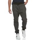 Men's Hollywood Jeans Space-dye Knit Jogger Pants, Size: Small, Black