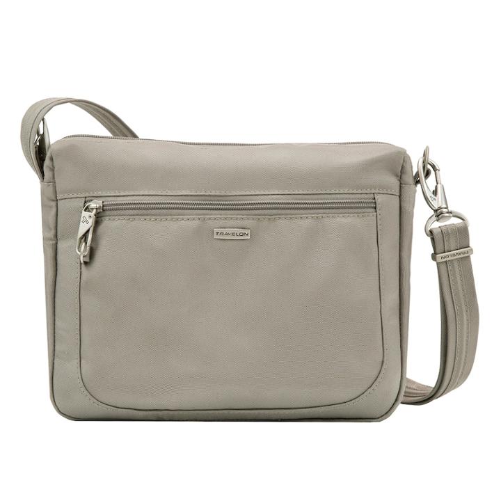 Travelon Anti-theft Classic East-west Crossbody Bag, Women's, Grey