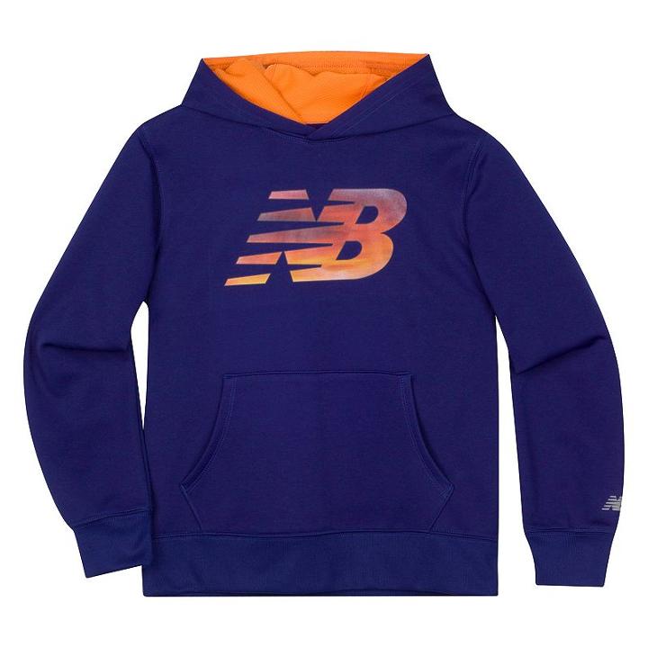 Boys 4-7 New Balance Relaxed-fit Fleece Hoodie, Boy's, Size: 7, Dark Blue