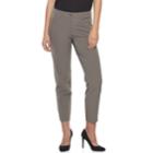 Women's Apt. 9&reg; Zipper Accent Ankle Pants, Size: 8, Grey