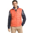 Men's Izod Advantage Sportflex Regular-fit Colorblock Performance Fleece Vest, Size: Small, Drk Orange