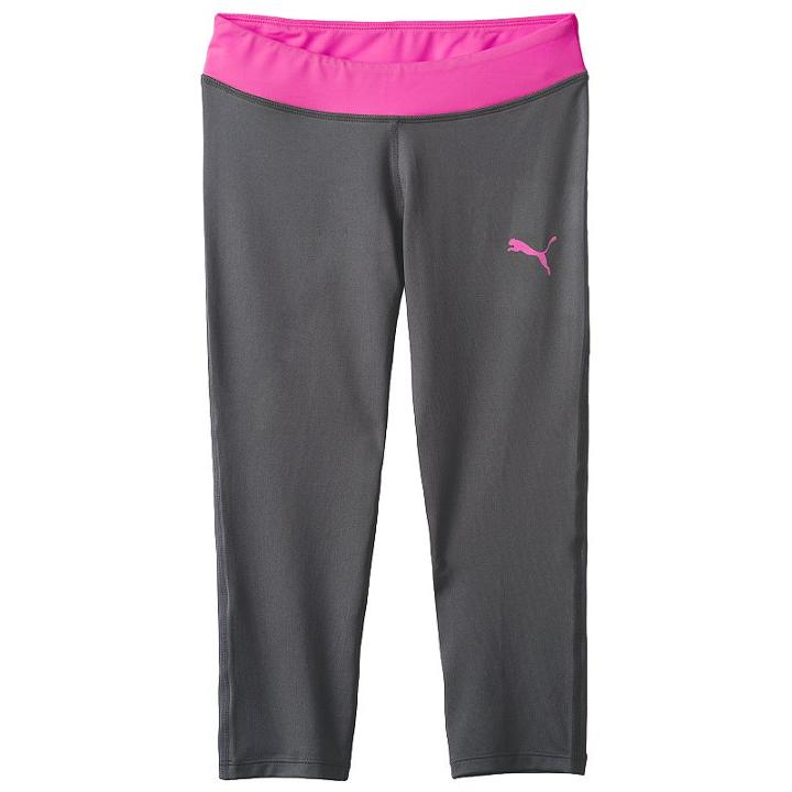 Girls 4-6x Puma Core Tech Capri Leggings, Girl's, Size: 6, Brt Pink