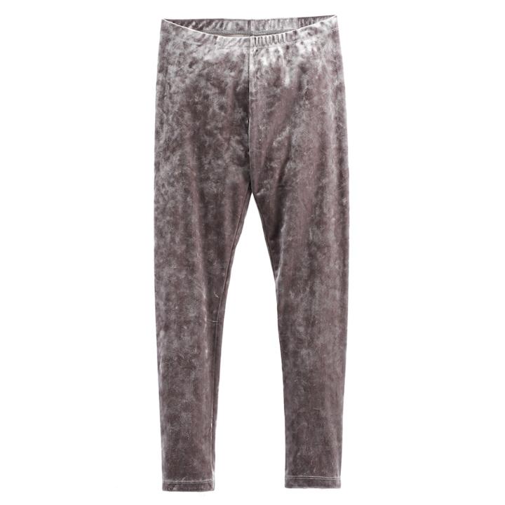 Girls 7-16 So&reg; Velour Leggings, Size: 10, Med Grey