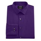 Men's Apt. 9&reg; Extra-slim Solid Stretch Dress Shirt, Size: 17 36/37, Med Purple