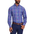 Big & Tall Chaps Regular-fit Plaid Stretch Button-down Shirt, Men's, Size: 4xl Tall, Purple
