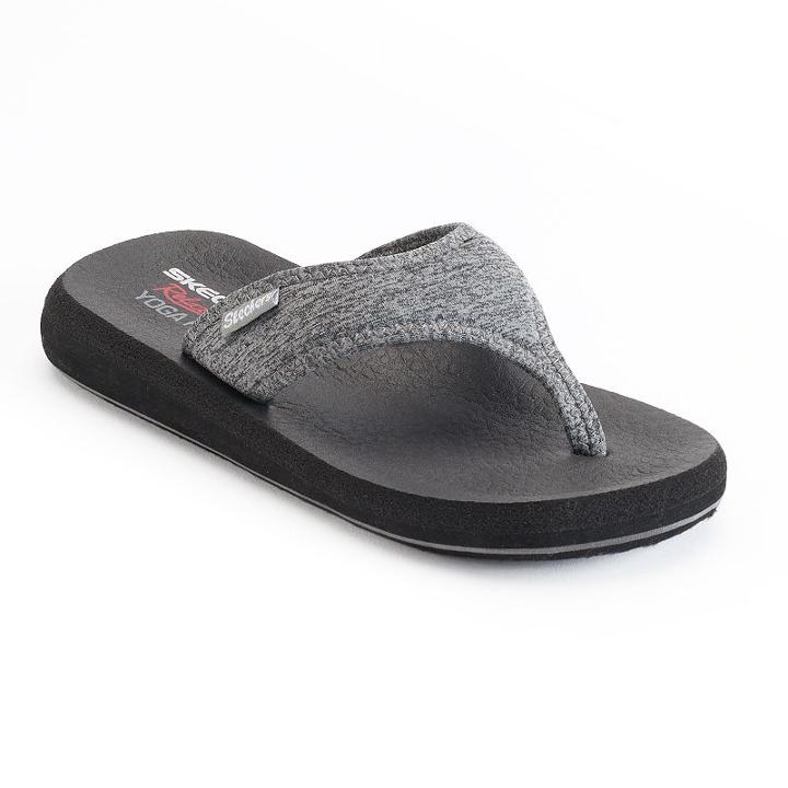 Skechers Cali Asana Women's Yoga Mat Flip-flops, Size: 9, Med Grey
