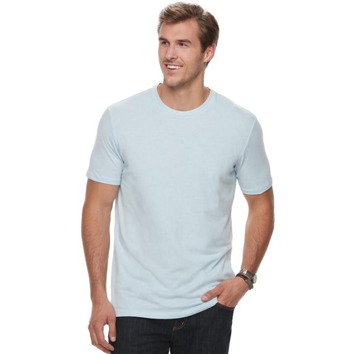 Big & Tall Sonoma Goods For Life&trade; Supersoft Stretch Crewneck Tee, Men's, Size: Xxl Tall, Light Blue