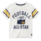 Boys 4-8 Carter's Football 1987 All-star Striped Graphic Tee, Size: 8, White Oth
