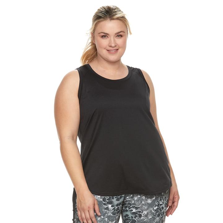 Plus Size Tek Gear&reg; Performance Tank, Women's, Size: 1xl, Black