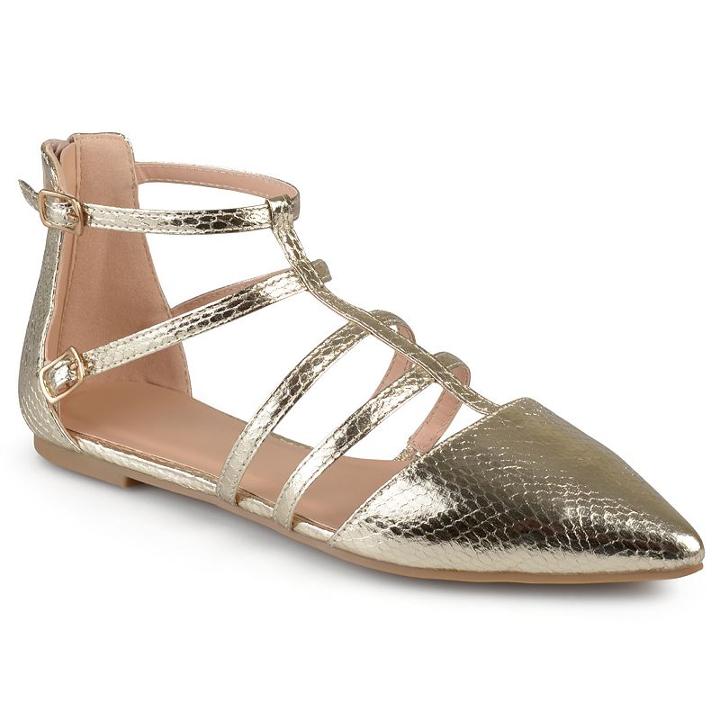 Journee Collection Kenya Women's Flats, Girl's, Size: Medium (6.5), White