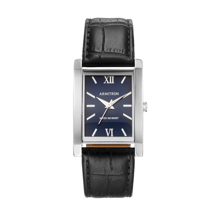 Armitron Men's Leather Watch, Size: Small, Black