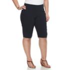 Plus Size Dana Buchman Pull-on Skimmer Shorts, Women's, Size: 3xl, Blue