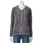 Women's Sonoma Goods For Life&trade; Velour Hoodie, Size: Small, Dark Blue