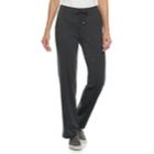 Women's Croft & Barrow&reg; Drawstring Lounge Pants, Size: M Short, Dark Grey