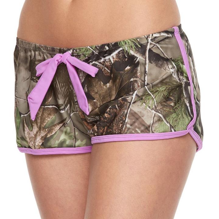 Juniors' Realtree Camouflage Cover-up Shorts, Size: Xl, Brown