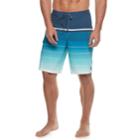 Men's Trinity Collective Cotto Striped Stretch Board Shorts, Size: 32, Blue