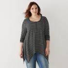 Plus Size Sonoma Goods For Life&trade; Shark-bite Henley, Women's, Size: 1xl, Oxford