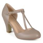 Journee Collection Toni Women's Mary Jane Heels, Girl's, Size: Medium (9), Brown