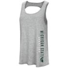 Women's Colosseum Michigan State Spartans Twisted Back Tank Top, Size: Medium, Oxford
