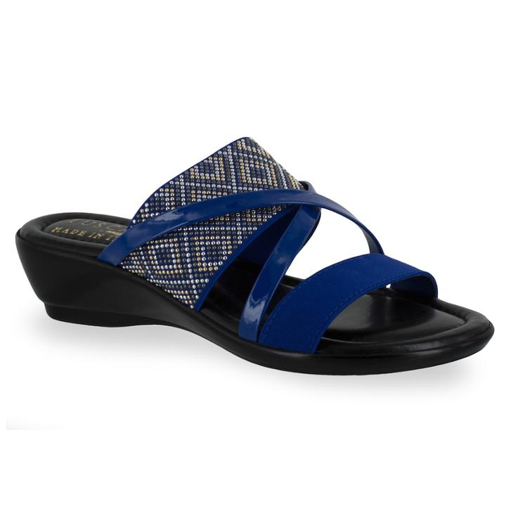 Tuscany By Easy Street Palazzo Women's Sandals, Size: Medium (8), Brt Blue