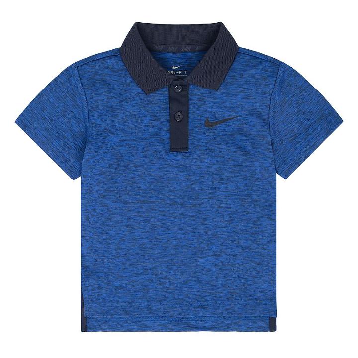 Boys 4-7 Nike Heathered Dri-fit Polo, Size: 7, Blue Other