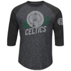 Big & Tall Boston Celtics Raglan Tee, Men's, Size: 5x Large, Grey (charcoal)