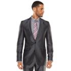 Men's Apt. 9&reg; Extra-slim Herringbone Gray Suit Jacket, Size: 40 - Regular, Grey