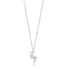 Lc Lauren Conrad Flamingo Pendant Necklace, Women's, Silver