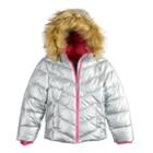Girls 4-16 So&reg; Faux Fur Heavyweight Puffer Jacket, Size: 4-5, Orange