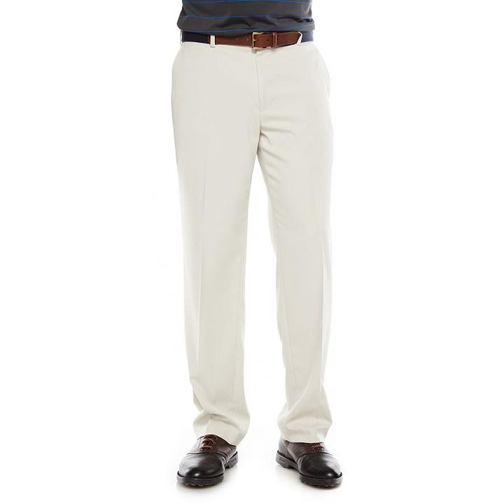 Big & Tall Grand Slam Ultimate Performance Flat-front Pants, Men's, Size: 54x32, Beige Oth