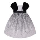 Girls 7-16 & Plus Size American Princess Mock Bolero Polka-dot Dress, Girl's, Size: 14, Silver