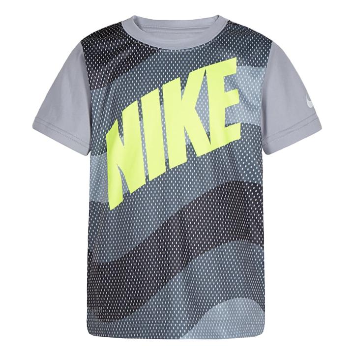 Boys 4-7 Nike Wavy Mesh Graphic Tee, Size: 7, Light Grey