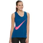 Women's Nike Sportswear Swoosh Racerback Tank Top, Size: Xl, Light Blue