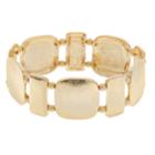 Gold Tone Geometric Stretch Bracelet, Women's