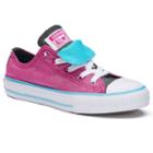 Kids' Converse Chuck Taylor All Star Shimmering Double-tongue Shoes, Kids Unisex, Size: 2, Brt Purple