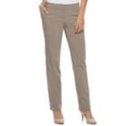 Women's Apt. 9&reg; Torie Modern Fit Straight-leg Dress Pants, Size: 8, Dark Beige