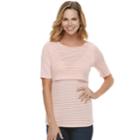Maternity A:glow Empire Popover Nursing Top, Women's, Size: M-mat, Med Pink