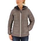 Women's Adidas Outdoor Frost Hooded Down Jacket, Size: Small, Med Green