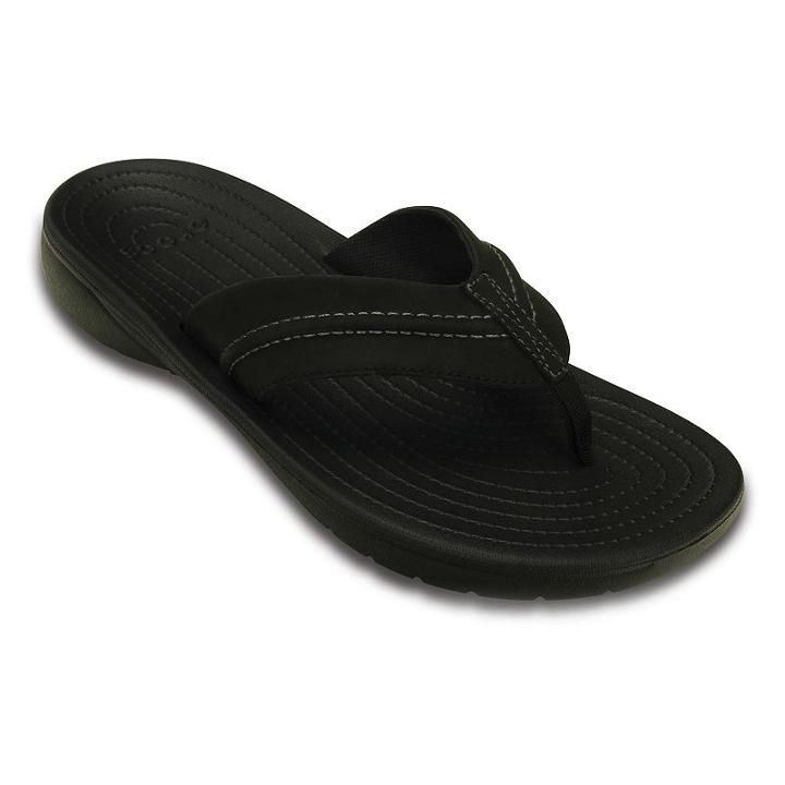 Crocs Yukon Mesa Men's Flip-flops, Size: 10, Black