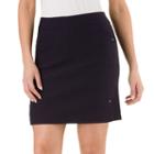 Women's Haggar Solid Pull-on Skort, Size: 12, Dark Blue