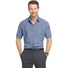 Big & Tall Van Heusen Air Wovens Classic-fit Poplin Performance Button-down Shirt, Men's, Size: 3xl Tall, Blue Other