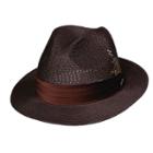 Stacy Adams Milan Pinch-front Fedora - Men, Size: Xl, Dark Brown