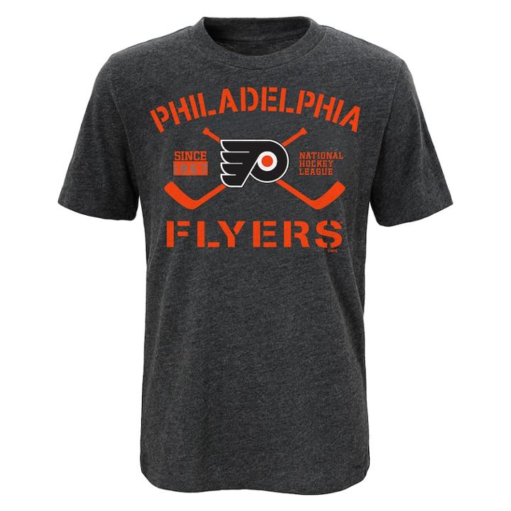 Boys 8-20 Philadelphia Flyers Core Player Tee, Size: Xl 18-20, Grey