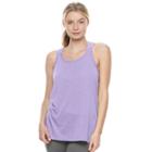 Juniors' So&reg; Mesh Back Space-dyed Tank, Girl's, Size: Large, Lt Purple
