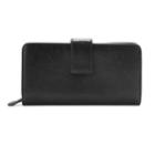 Apt. 9&reg; Sandalwood Leather Rfid-blocking Tab Clutch, Women's, Black