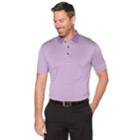 Men's Grand Slam Off Course Championship Striped Golf Polo, Size: Small, Purple